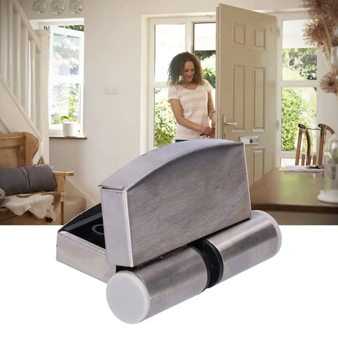 Stainless Steel Hydraulic Door Hinge Set For Right Opening Interior Doors 2 Pack 8.6 X 7.2 Cm Gravity Closing With Rubber Pad Built To Last