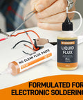 Liquid Solder Flux For Electronics No Clean 30ml Pro Grade Rosin Flux Lead Free Anti Corrosion For PCBs Copper Silver Gold