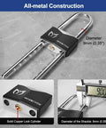 Built Tough Double Door Barricade Lock For French Doors All Metal U Shaped Security Bar With Keyed Lock details and dimensions