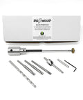 Top Shelf Pen Turning Mandrel And Deluxe Barrel Trimmer Kit Built For Shopsmith Machines with precision metal tools and accessories.