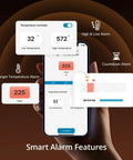 Smartphone with 5G WiFi And Bluetooth BBQ Temperature Controller For Ceramic Grills Automatic Smoker Fan With LCD Screen features
