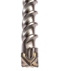 Close-up of Carbide Tipped SDS Max Masonry Drill Bit 1.5 Inch Diameter, 24 Inch Length For Heavy Duty Concrete Drilling