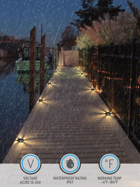 Petal Shaped In Ground Landscape LED Well Lights For The Yard 6W 200 Lumens 12V Low Voltage Pathway Lighting IP67 Waterproof