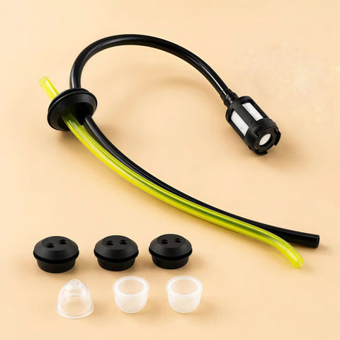 Five Pack 2 Hole Fuel Tank Grommet Kit With Fuel Line Filter Assembly And Primer Bulb For 4 Cycle Small Engines Trimmers Blowers