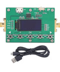 Top view of a Programmable RF Attenuator Module With 6GHz Range, Digital Attenuation, OLED Display, 0.25dB Step Precision, 0 To 30dB Adjustable with USB cable