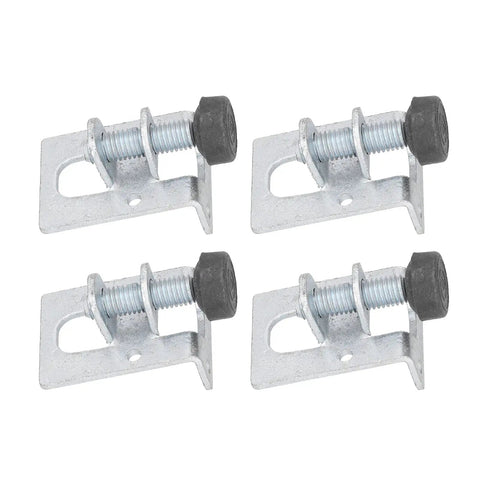 Four Rock Solid Heavy Duty Leveling Feet for Furniture With Floor Safe Design, adjustable iron and plastic base guards