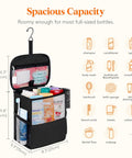 Quick Dry Mesh Shower Caddy For Dorms, Gym, Travel And Camping, open showing spacious capacity with toiletries inside