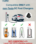Diagram of Ccs1 To Nacs Electric Vehicle Charging Adapter Compatible With Tesla and all Nacs Port Cars DC fast charge connector usage with charging stations.