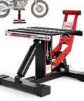Beefy Dirt Bike Stand With 1000 Lb Hydraulic Lift Jack Hoist Table, Adjustable Height For Dirt Bikes, Pit Bikes And Mini Bikes
