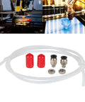 3D Printer Filament Dry Box Tubing Kit With 2.5x4mm Feed Tube Quick Connect Fittings Locking Nut Sealing Plugs 100 cm Long