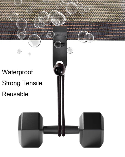 Heavy Duty Tarp Clips 20 Pack With Lock Grip demonstrating inverted tooth design gripping a tarp edge with bubbles.