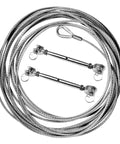 Rock Solid Heavy Duty Rigging Screw Stainless Steel Turnbuckle With Jaw Jaw Ends For Marine Wire Rope Cable Tension Setup built tough with steel cable.