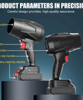Dual Battery Cordless Leaf Blower With Charger Lightweight Handheld Dust Blower 450000 RPM High Speed Motor Adjustable Speed