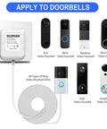 24V Transformer And C Wire Adapter For Nest Ecobee Honeywell Sensi Thermostats And Wyze Video Doorbells Ring Nest Hello with doorbell compatibility