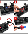 Heavy Duty Aluminum Fuel Line Fitting Installation Tool Set With Five Adjustable Dies 4AN 6AN 8AN 10AN And 12AN demonstration steps