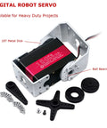 Beefy 150Kg Full Metal Gear Servo Motor For Robotic Arms And Humanoid Robots 12V High Torque Digital Steering Servo With Mount Brackets