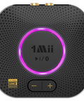 Bluetooth Receiver For Vintage Stereo With LDAC, Bluetooth 5.3 And AptX HD/LL, Hi-Res Wireless Audio, top view with volume control