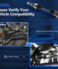 Front 4WD CV Axle Set For Chevy Silverado 1500 Tahoe Suburban K1500 1988-2007 And GMC Sierra 1500 Yukon XL 1500 Cadillac Escalade ESV EXT 99-2005 Premium High Quality Replacement comparison