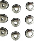 Aluminum Bullet Puller Collets Set with Three Sizes, Three Pack for Reloading, Replacement Collets, Durable Aluminum Construction.