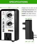 Set It And Forget It With Short Period Repeat Interval Timer With 3 Cycle Modes Day Night 24 Hour Auto On Off Timers Dual Knob