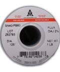 40 To 60 Acid Core Flux Solder Wire For General Repairs, 0.125 Inch Diameter, 454 Grams And 16 Ounces spool label