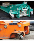 Heavy Duty Floor Jack Casters Set For 3 Ton Jacks With Cast Iron Wheels Replacement Parts Fits 12mm Stem shown on jacks