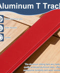 Pro Grade Aluminum T Track 11.8 Inch For T Slot Miter Sliders Non Porous Woodworking Fixtures Crosscut Sled Router Table Jigs