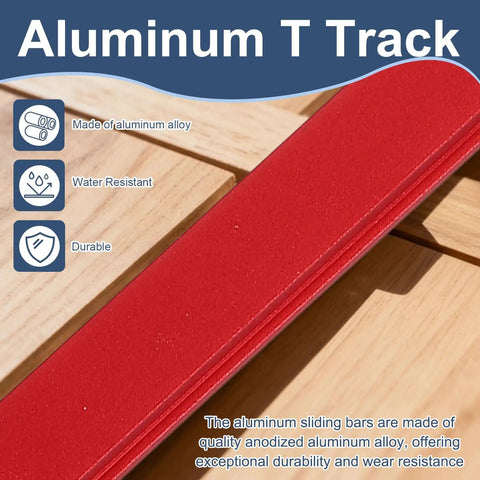 Pro Grade Aluminum T Track 11.8 Inch For T Slot Miter Sliders Non Porous Woodworking Fixtures Crosscut Sled Router Table Jigs