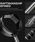 Telescopic Golf Ball Retriever For Water 9ft Extendable Ball Grabber Tool with stainless steel shaft and sponge handle close-ups