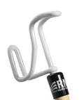 Deluxe 28 Inch Long Wood Dressing Stick With Vinyl Coated Push Pull Hook For Easy Dressing On And Off Therapist Recommended Self Help Reach Tool For Shirts Pants Skirts And Shoes, white hook detail