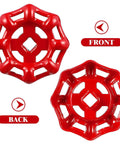 Red Cast Iron Valve Hand Wheel With Flat Bottom For Gate And Ball Shutoffs, Easy Turn, Low Effort Operation And Minimal Fluid Resistance