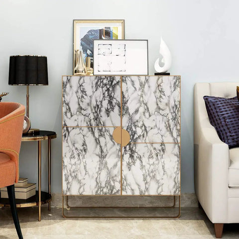 Gray Marble Peel And Stick Contact Paper For Cabinets Desks Tables And Shelves Self Adhesive Vinyl Film 36x160 Inches