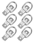 Bomb Proof D Ring Tie Down Anchor Rings For Car Floor Mount Zinc Plated Carbon Steel Lashing Hardware Built Tough To Strap Down Your Gear And Shop Stuff Dead Tight - set of six.