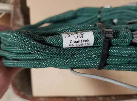 Premium Badass Green Power Wiring Harness With Slick Connectors For Hassle Free Car Upgrades And No Sweat Dash Installs With Killer Grip Electrical Adapters coiled in a close-up view.