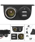 Road Ready Dual Usb Car Charger With Hella Reliable 3.1A Output For Quick Smartphone And Tablet Top Ups Plugs Straight Into 12V 24V Cigarette Lighter Socket For Trucks Suvs Boats Daily Rides, showing dual USB ports and a socket.