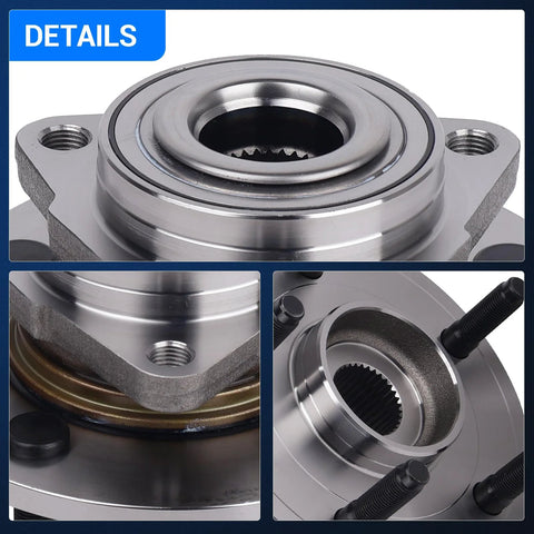 Front Wheel Bearing And Hub Assembly Two Pack For Dodge Ram 1500 2002 2003 2004 2005 2006 2007 2008 5 Lug 2 Wheel ABS details