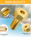 Machined Nut Replacement Kit For Pool Filter Repair Fits FNS FNS Plus Clean And Clear Quad DE Filters brass nut close-up.