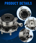 Front Wheel Hub And Bearing Assembly For Nissan Frontier 2005 To 2018, Pathfinder 2005 To 2012, Xterra 2005 To 2015, And Suzuki Equator 2009 To 2012, 6 Lug With ABS OE 515064 Front Axle Hub And Bearing detailed view