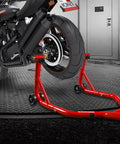 Beast Tough Motorcycle Lift Stand For Sport Bikes Front And Rear Wheel Lift Adjustable Steel Stand Up To 850 Lbs