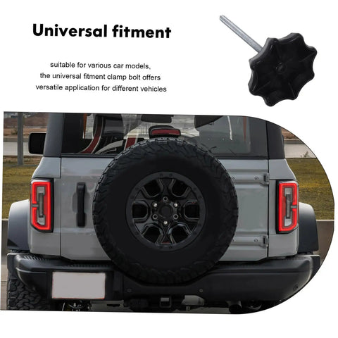Spare Tire Clamp Bolt For Quick Secure Mounting And Easy Installation Heavy Duty Hold Down Fastener For Cars with universal fitment
