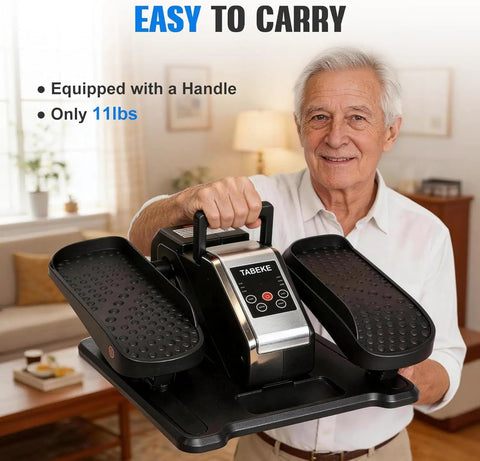 Under Desk Elliptical Workout Machine With Remote, 12 Speeds Quiet Seated Pedal Exerciser For Home Office Gym, Low Impact Leg Exercise For Seniors With Display Monitor