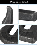 Close-up details of Three Eighths Inch Weld On Grab Hooks Four Pack Heavy Duty Clevis Hooks G70 Tractor Bucket Hooks, forged steel