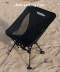 Ultralight Backpacking Chair For Adults With Pouch, Folding Camping Chair Weighs 2.8 Lbs, Anti Sinking Large Feet, beach setup