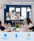Group video call using Straight Up Crisp 1080P Full Hd Webcam With Noise Canceling Mic and Auto Light Correction.