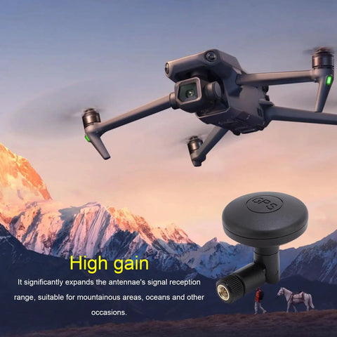 High Gain Ceramic Mushroom Antenna With SMA Connector Foldable Antenna for drones and marine outdoor navigation.