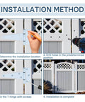 Installation steps for 5 Inch Gate T Strap Hinges Zinc Plated Heavy Duty With Screws Pack Of 10 For Sheds Storage Gates And Barns