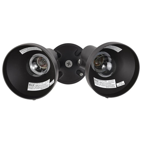 Two Light Outdoor Wall Mount Flood Light In Dark Bronze Finish Uses PAR38 Bulbs Weatherproof Wet Location Rated Built Tough