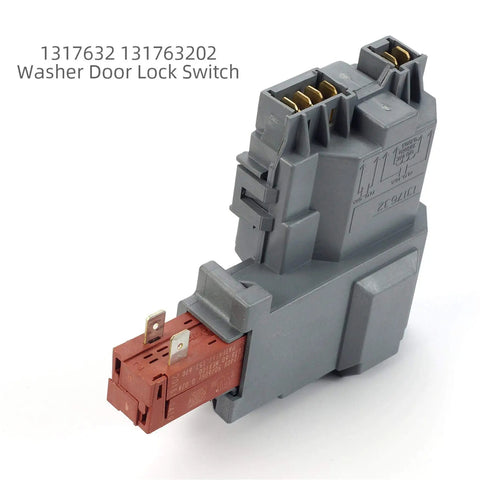 Door Lock Switch Assembly Replacement for Front Load Washers Easy Install 131763202 131763256 Compatible With Electrolux Frigidaire