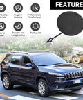 Jeep Cherokee Rear Bumper Tow Hook Cover Cap For 2014 2015 2016 2017 2018 L4 2.4L Gas And 3.2L V6 Gas Direct Fit Beefy Durable ABS Plastic Eye Hole Protector OE 68203273AE