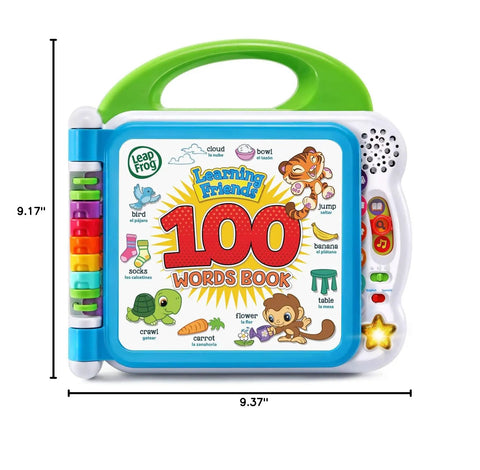 Totally Awesome Interactive Kids Learning Book Featuring Turtle Tiger And Monkey Pals With Touch To Speak Tech For Mastering Over 100 Words And Early Ed Skills Made Dead Simple For Toddlers, 9.17x9.37 inch, colorful learning toy with touch features.